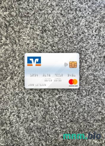 Germany Volksbank wygląd zdjęcia mastercard skan PSD + zdjęcie